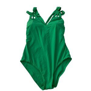 Becca $158 Rebecca Virtue Green One-Piece Swimsuit Plus Size 1X (16-18)